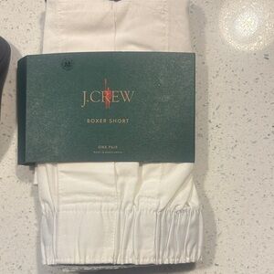 J. Crew White Boxer Shorts